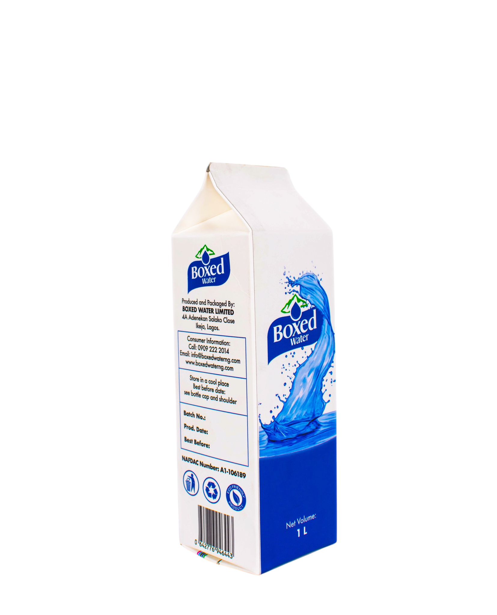 1-Litre Boxed Water